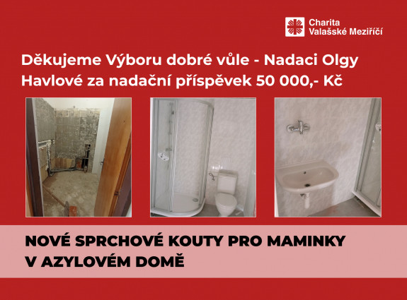 Rekonstrukce koupelen v Azylovém domě