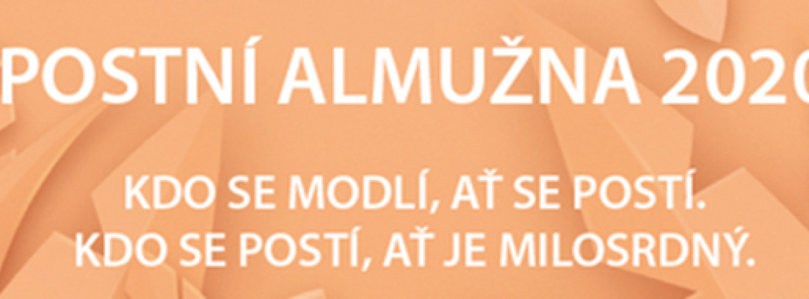 Postní almužna 2020