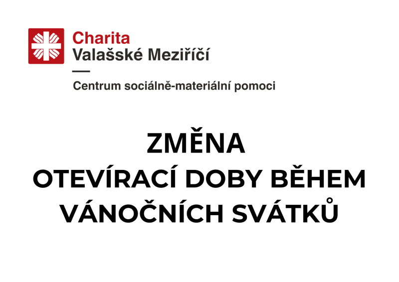 Provoz Centra soci&aacute;lně-materi&aacute;ln&iacute; pomoci během sv&aacute;tků