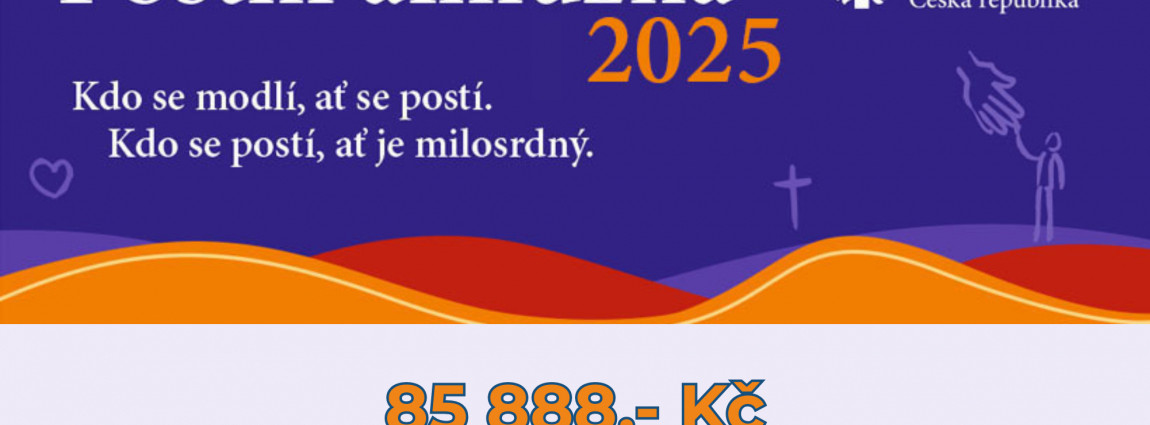 Postní almužna 2025
