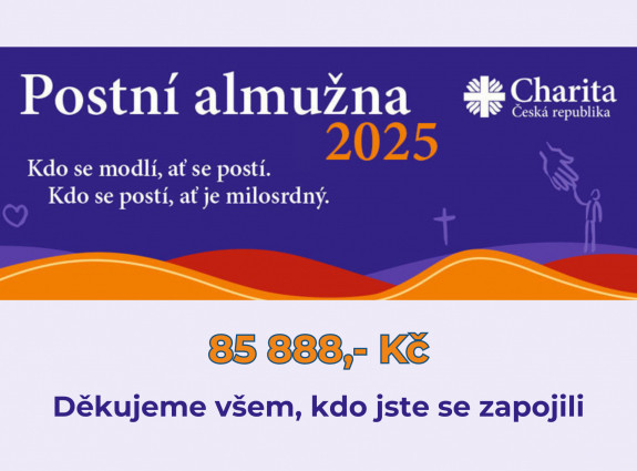 Postní almužna 2025