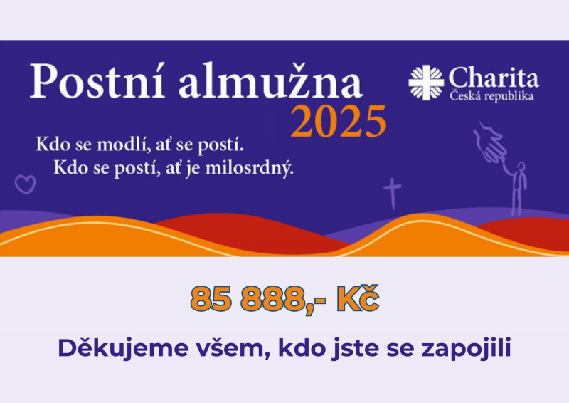 Postn&iacute; almužna 2025