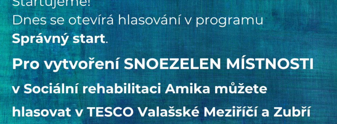 Startuje hlasování v programu Správný start