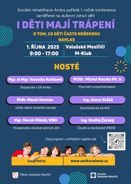 I děti maj&iacute; tr&aacute;pen&iacute; &ndash; konference o dětsk&eacute;m du&scaron;evn&iacute;m zdrav&iacute; ve Vala&scaron;sk&eacute;m Meziř&iacute;č&iacute;