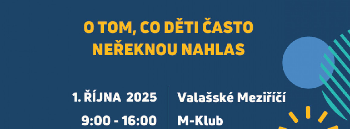 I děti mají trápení – program konference o dětském duševním zdraví
