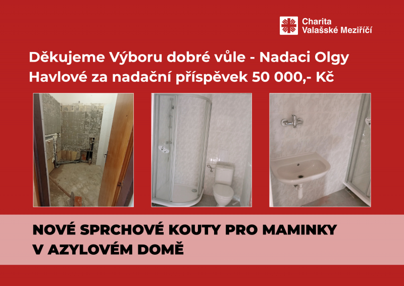 Rekonstrukce koupelen v Azylov&eacute;m domě