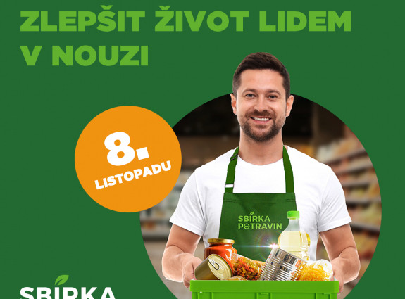 Sbírka potravin – podzimní kolo 8. listopadu 2025