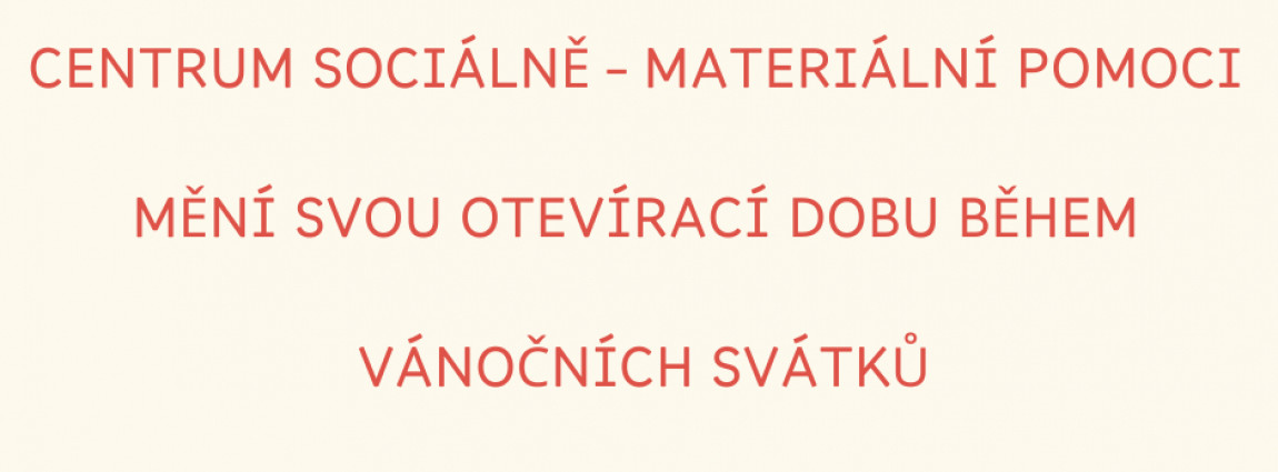 📢 Hl&aacute;s&iacute;me změnu otev&iacute;rac&iacute; doby 📢
