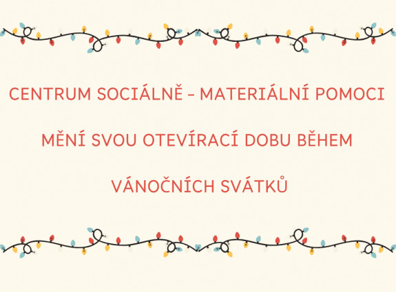 📢 Hl&aacute;s&iacute;me změnu otev&iacute;rac&iacute; doby 📢