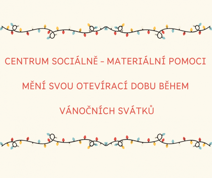 📢 Hl&aacute;s&iacute;me změnu otev&iacute;rac&iacute; doby 📢
