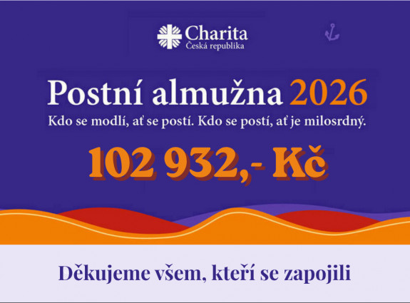 Postn&iacute; almužna 2026