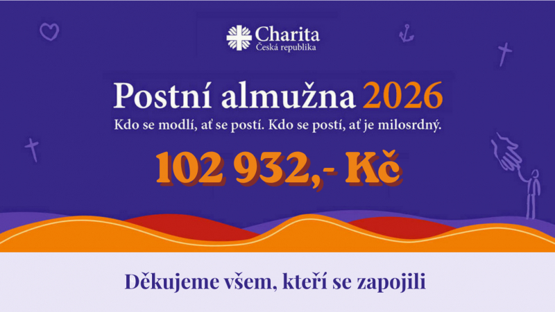Postn&iacute; almužna 2026