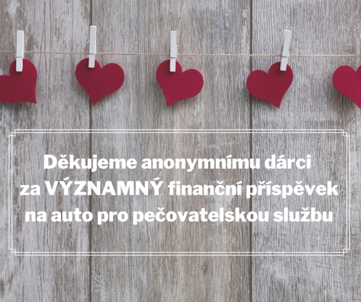 PODĚKOV&Aacute;N&Iacute; ANONYMN&Iacute;MU D&Aacute;RCI
