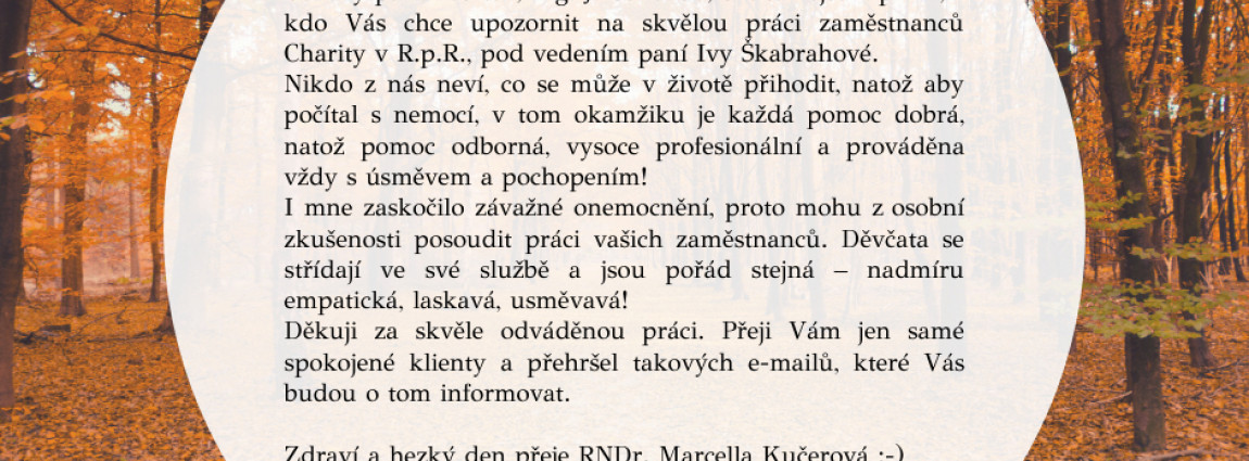 Poděkování