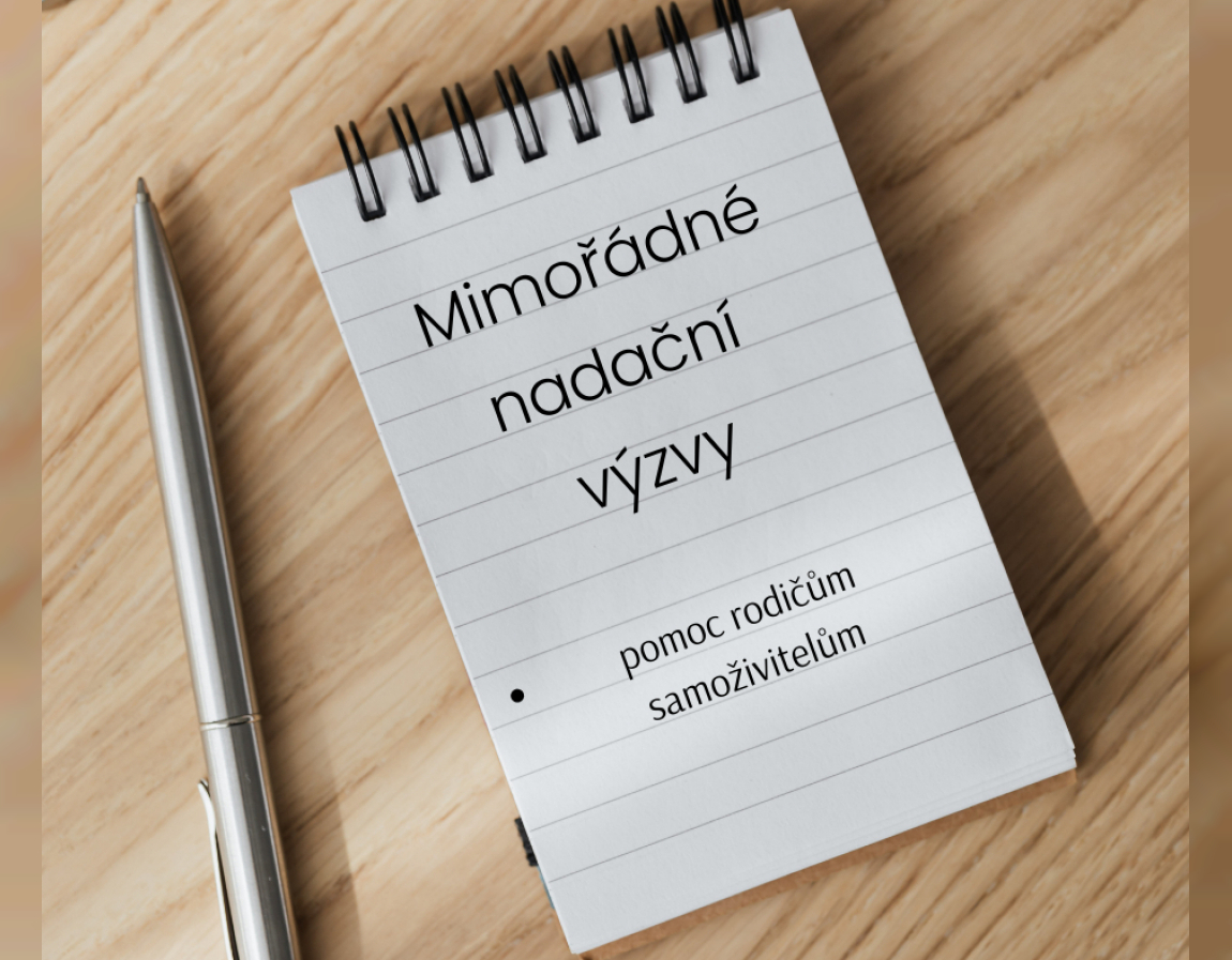 MIMOŘÁDNÉ NADAČNÍ VÝZVY NA POMOC RODIČŮM SAMOŽIVITELŮM