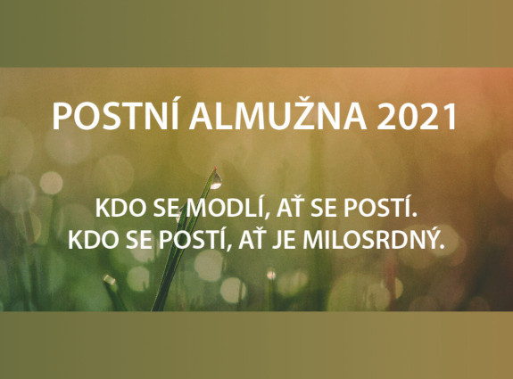 Postní almužna 2021