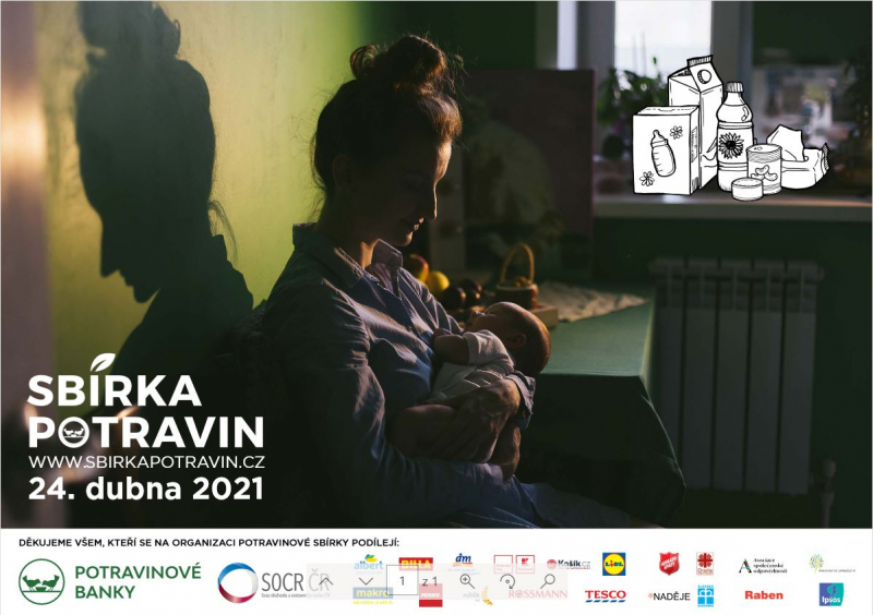 Sb&iacute;rka potravin ve Valmezu