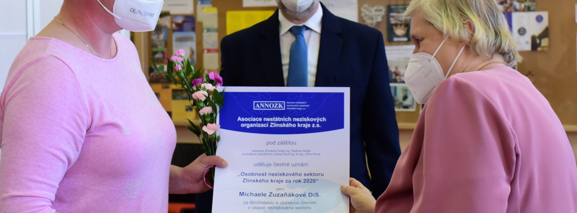 Ocenění pro naši kolegyni Michaelu Zuzaňákovou