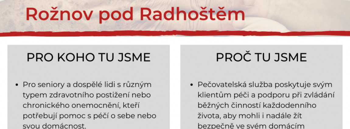 Pečovatelská služba Rožnov pod Radhoštěm