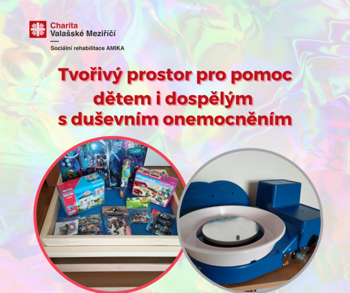 Amika využ&iacute;v&aacute; terapeutickou metodu Sandtray