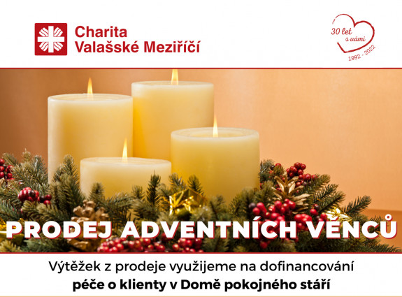 Zakoupení adventního věnce = darování péče seniorům