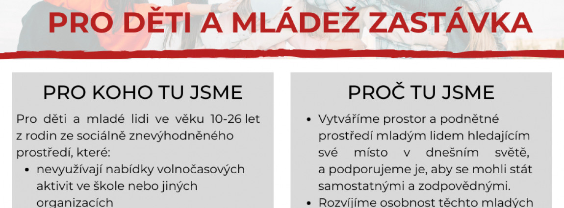 N&iacute;zkoprahov&eacute; zař&iacute;zen&iacute; pro děti a ml&aacute;dež Zast&aacute;vka