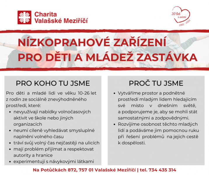 N&iacute;zkoprahov&eacute; zař&iacute;zen&iacute; pro děti a ml&aacute;dež Zast&aacute;vka