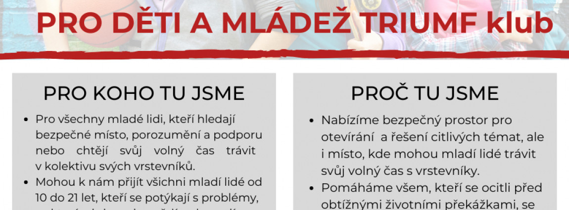 N&iacute;zkoprahov&eacute; zař&iacute;zen&iacute; pro děti a ml&aacute;dež TRIUMF klub