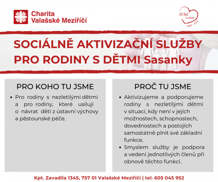 Soci&aacute;lně aktivizačn&iacute; služby pro rodiny s dětmi