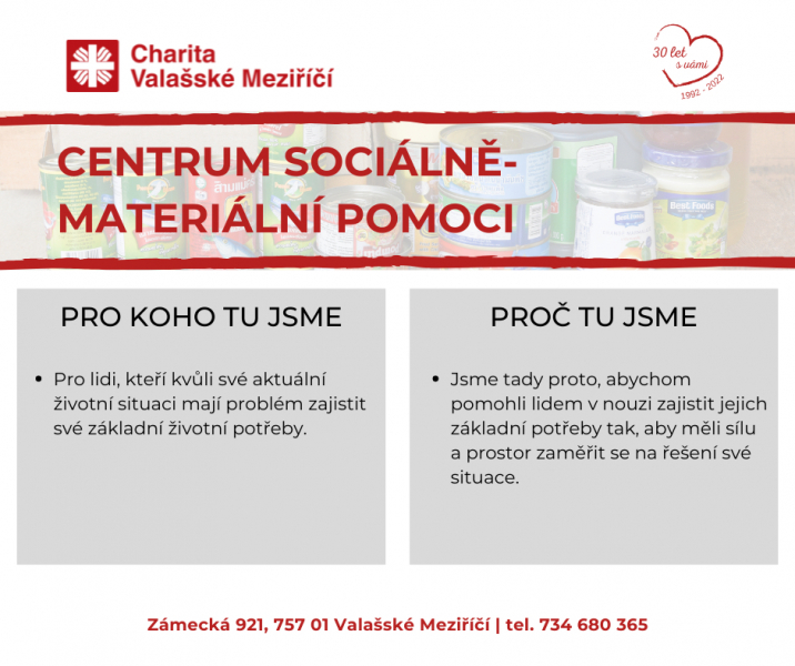 Centrum soci&aacute;lně-materi&aacute;ln&iacute; pomoci