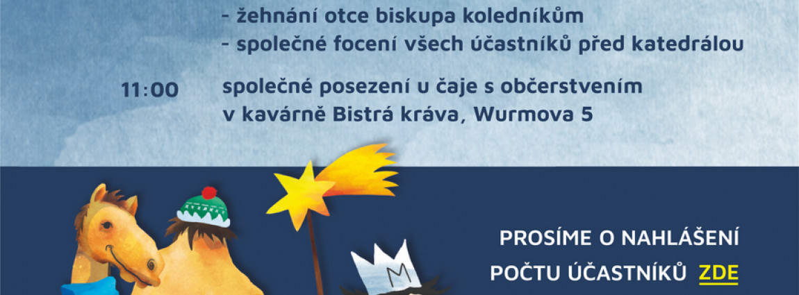 Slavnostn&iacute; žehn&aacute;n&iacute; tř&iacute;kr&aacute;lov&yacute;m koledn&iacute;kům olomouck&eacute; arcidiec&eacute;ze
