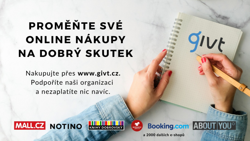 GIVT proměn&iacute; běžn&yacute; n&aacute;kup v dobr&yacute; skutek