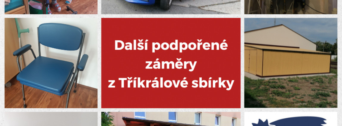 Dal&scaron;&iacute; z&aacute;měry podpořen&eacute; z Tř&iacute;kr&aacute;lov&eacute; sb&iacute;rky 2022