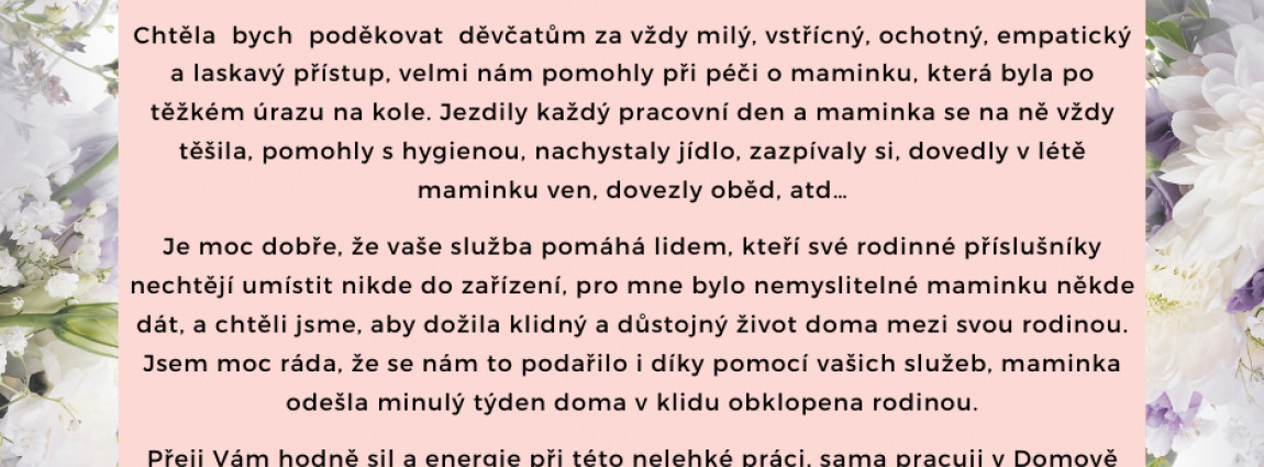 Poděkov&aacute;n&iacute;
