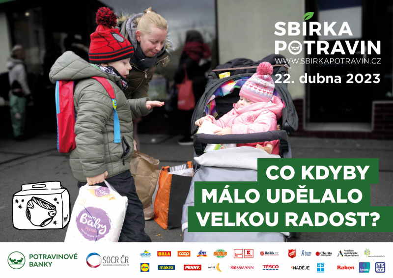 Sb&iacute;rka potravin bude v sobotu 22. dubna