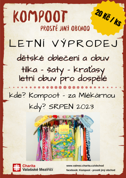 Letn&iacute; v&yacute;prodej v Kompootu