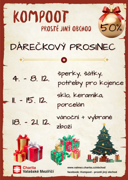 D&aacute;rečkov&yacute; prosinec v Kompootu