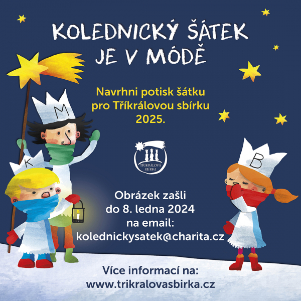 Navrhni potisk kolednick&eacute;ho &scaron;&aacute;tku pro rok 2025